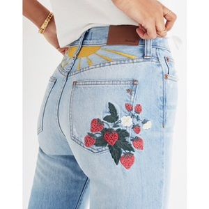 Madewell Perfect Summer Jeans Strawberry Edition